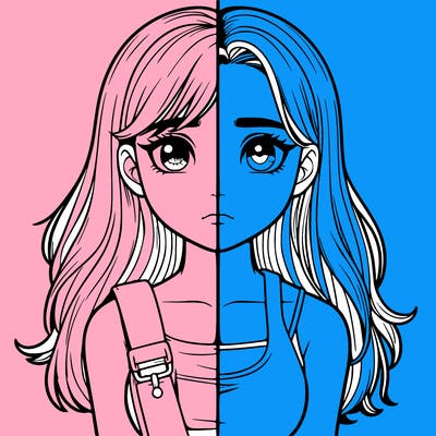 realistic girl split