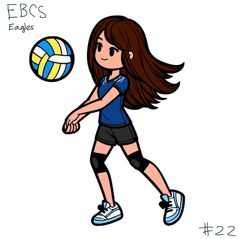 volleyball girl realistic