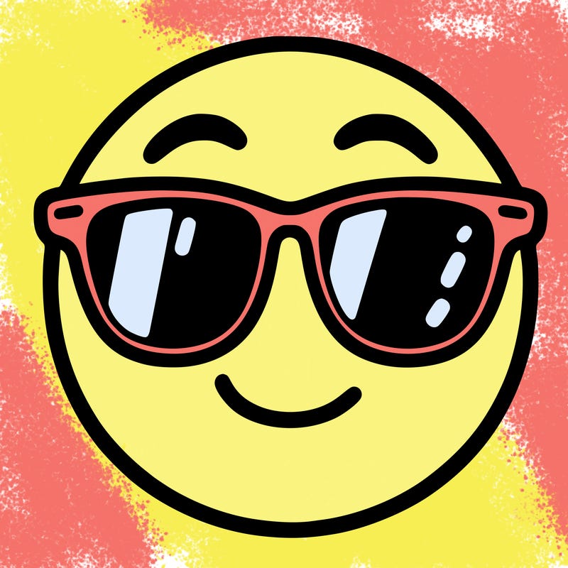 emoji with sunglasses
