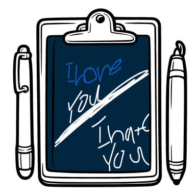 blank clip board with pen