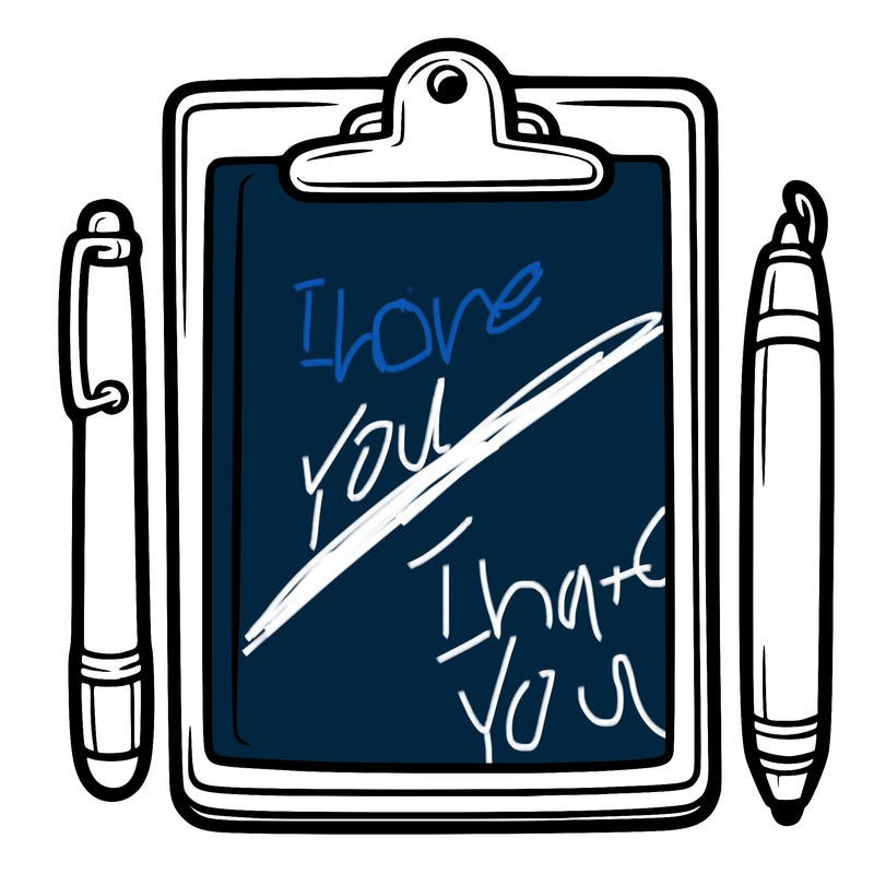 blank clip board with pen