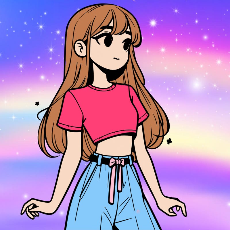 girl in a cute crop top