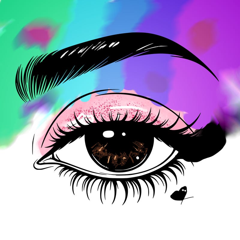 eye closed realistic