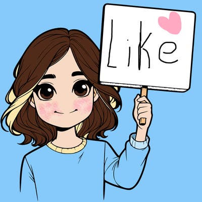 realistic girl holding up a sign