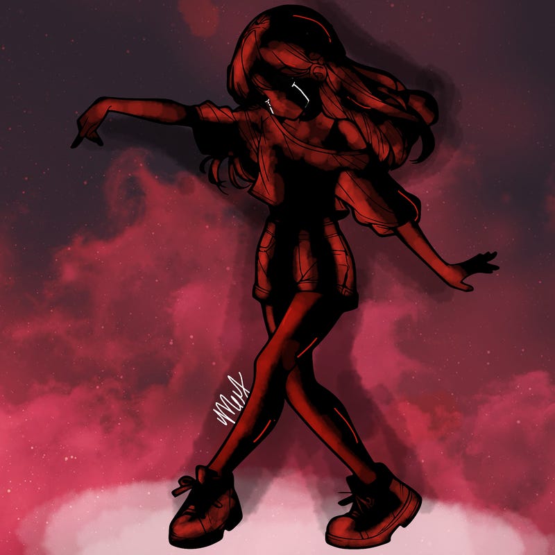 realistic girl danceing