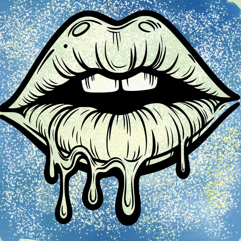 lips that look realistic and drip