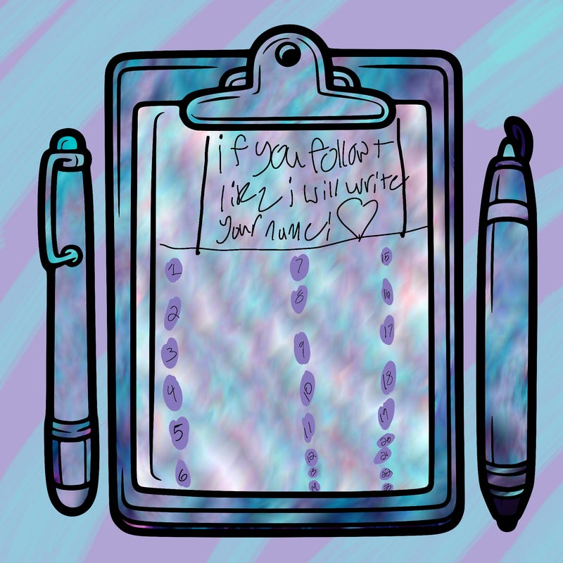 blank clip board with pen