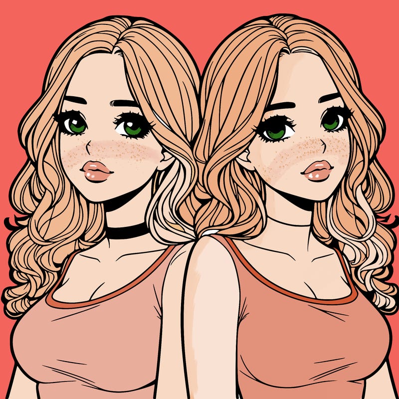 realistic twin sisters