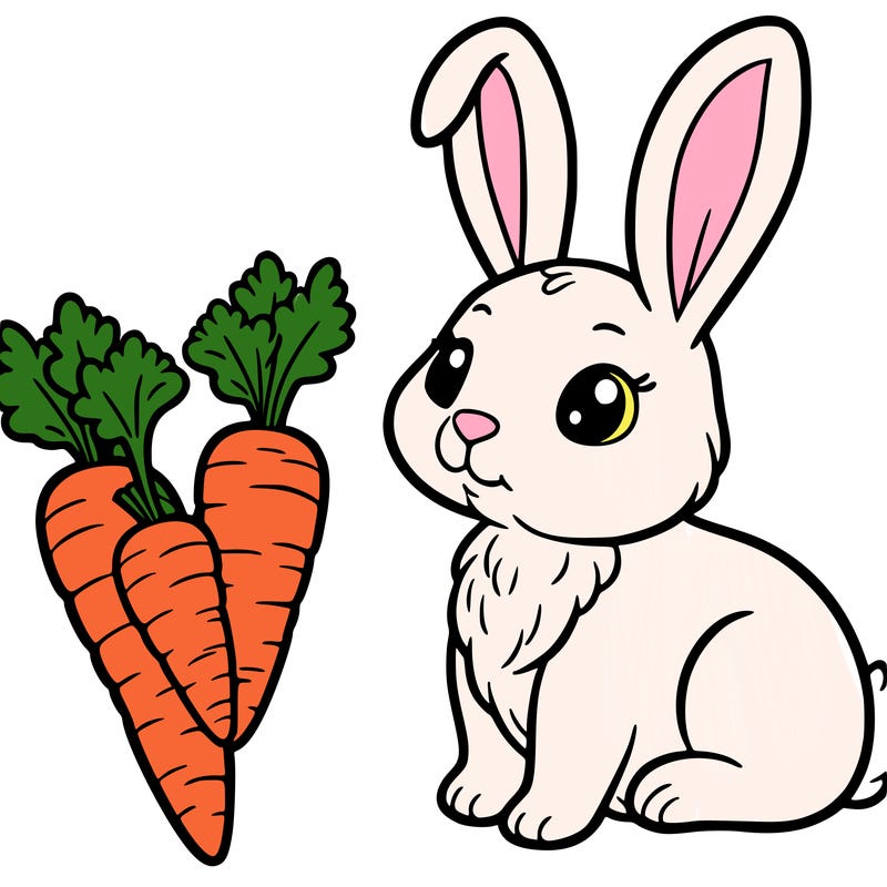 rabbit with carrots