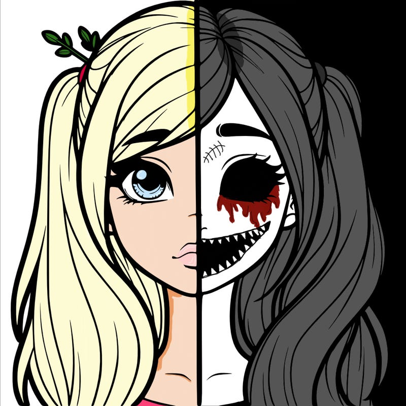 realistic girl split