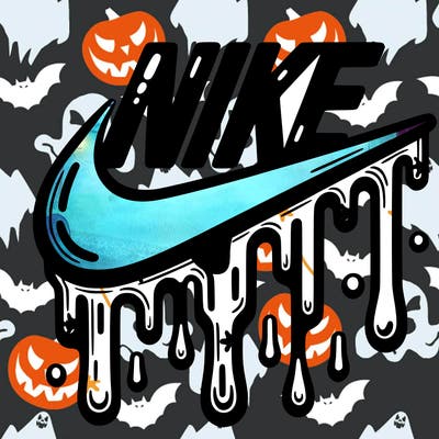 dripping nike logo