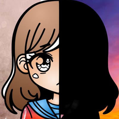 a split of a girl