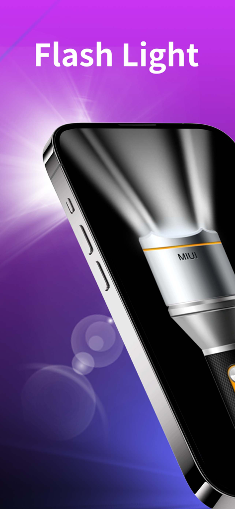 LED Banner-Scroller Text Maker - A smartphone screen displaying a bright digital flashlight illustration for the LED Banner app.