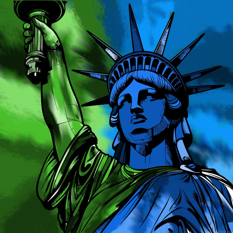 realistic statue of liberty