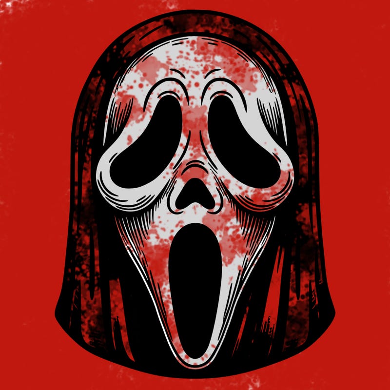 detailed ghostface mask