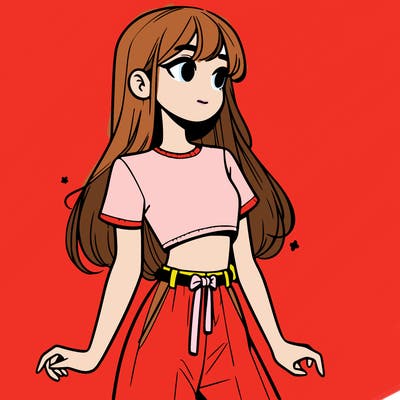girl in a cute crop top