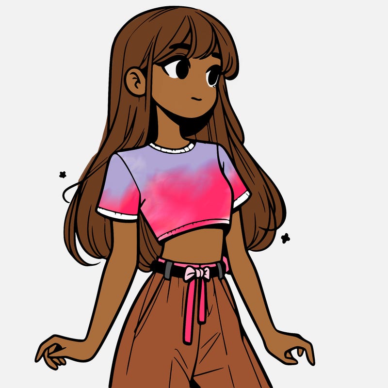 girl in a cute crop top