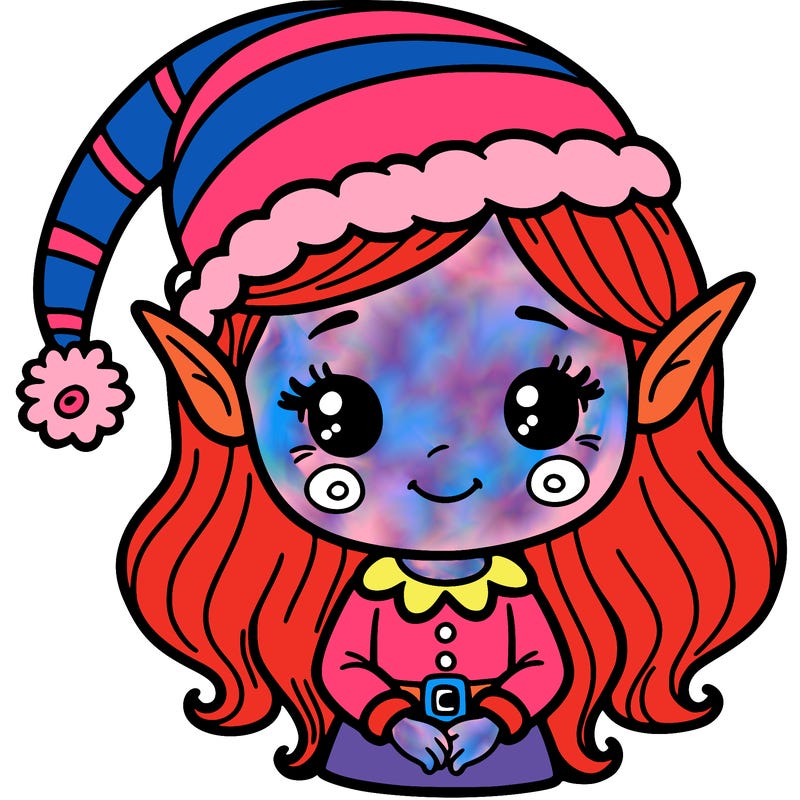 christmas elf girl