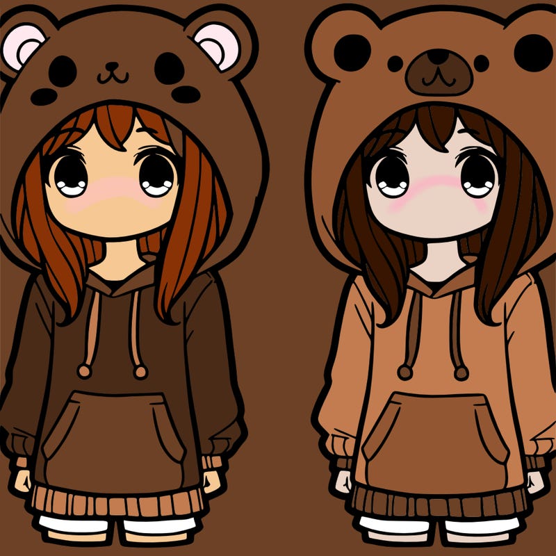 girl dressed in animal hoodie