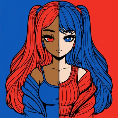 realistic girl split