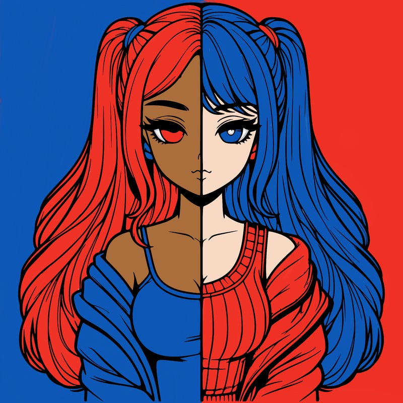 realistic girl split