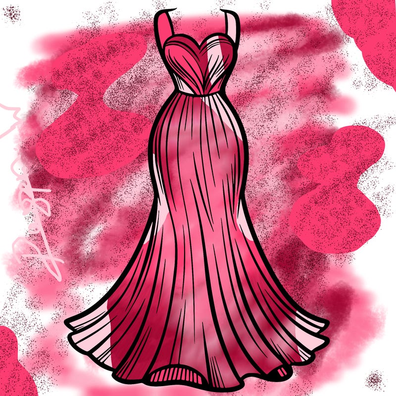 attractive long fashion dress