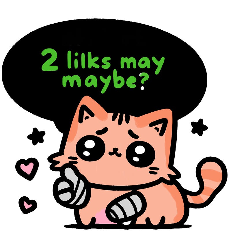 cute cat thats been hurt saiying 2 likes maybe