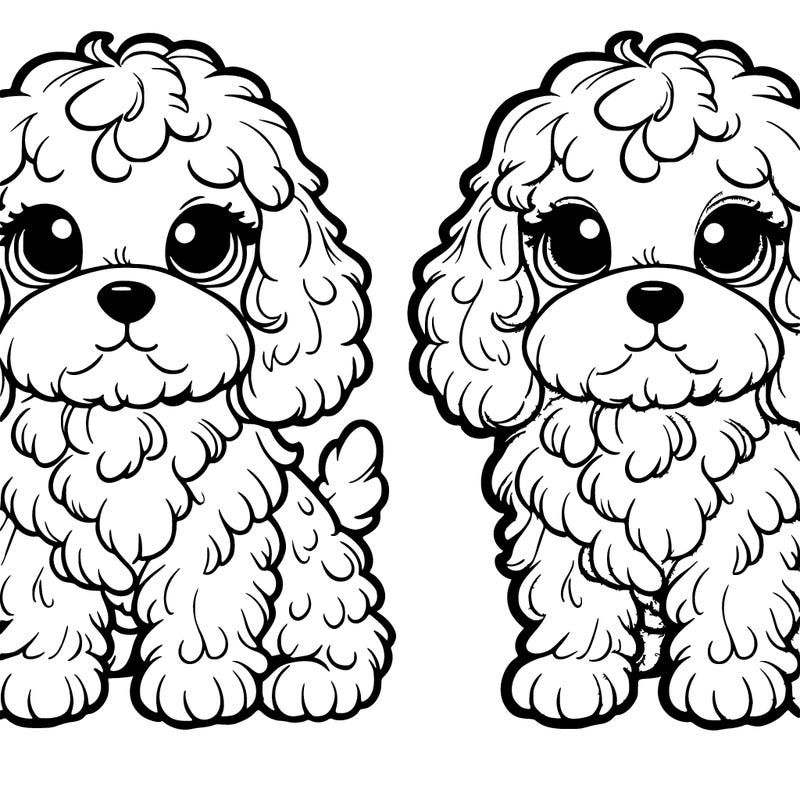 cute realistic cavapoo