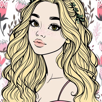 beautiful realistic, teenage girl