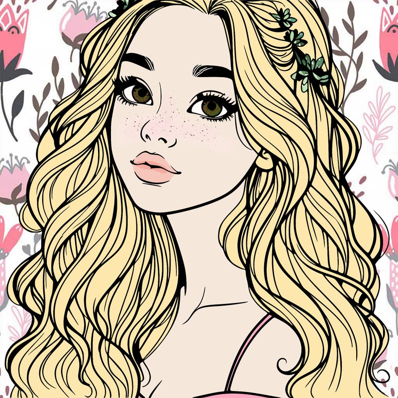 beautiful realistic, teenage girl