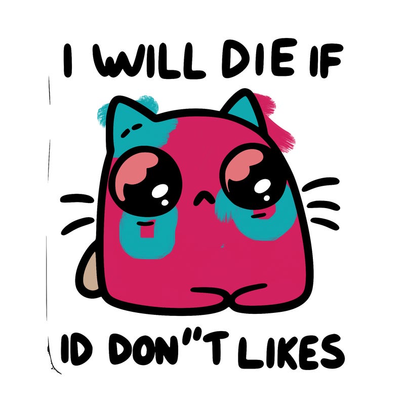 a cat that will die if we don’t get 10 likes