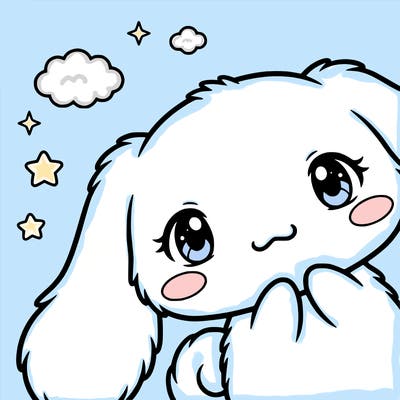 anime cinnamoroll cute fluffy