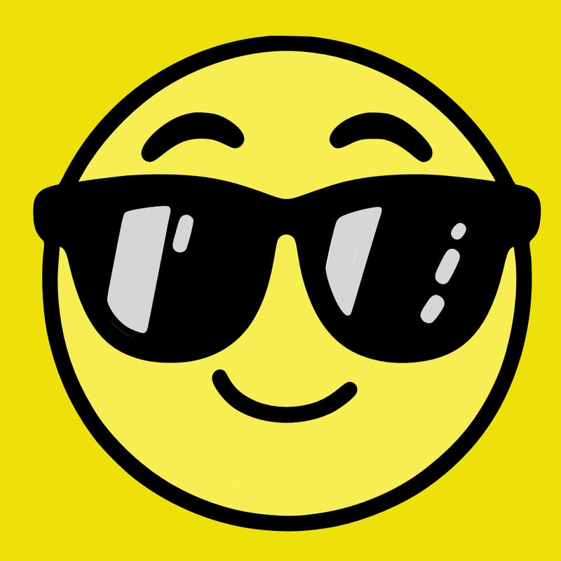 emoji with sunglasses