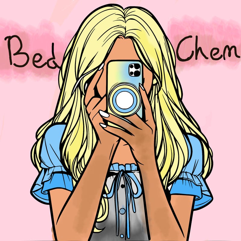 a realistic girl holding her phone taking pictures