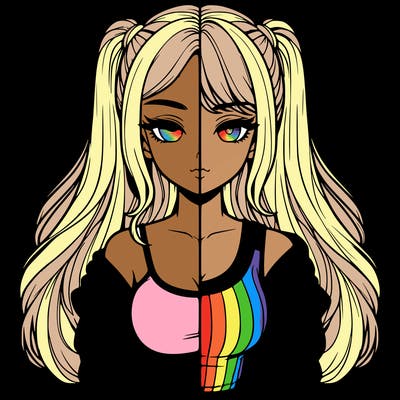 realistic girl split