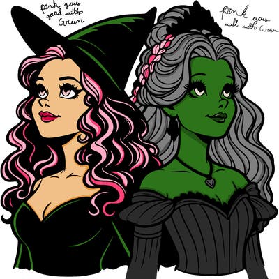 'elphaba and glinda (realistic)