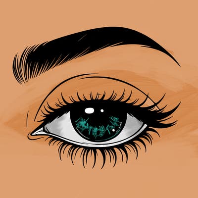 eye closed realistic