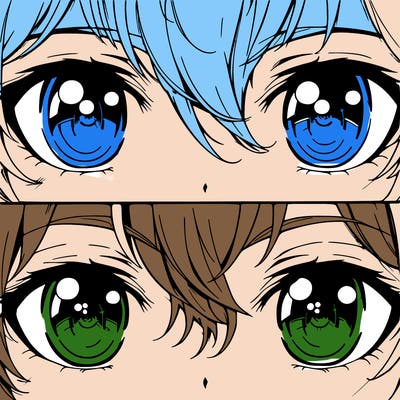 anime eyes