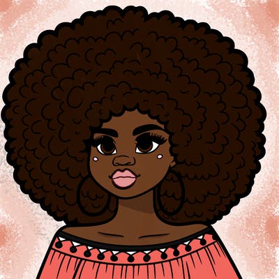 africa women with afro