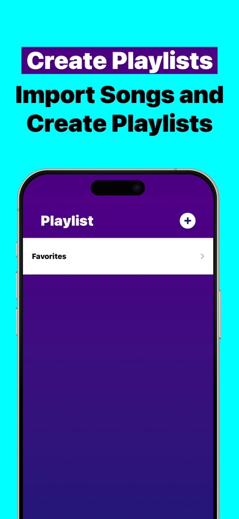 Slowed and Reverb Player | SR - Interface of the Slowed and Reverb Player app showing the playlist section to import songs.