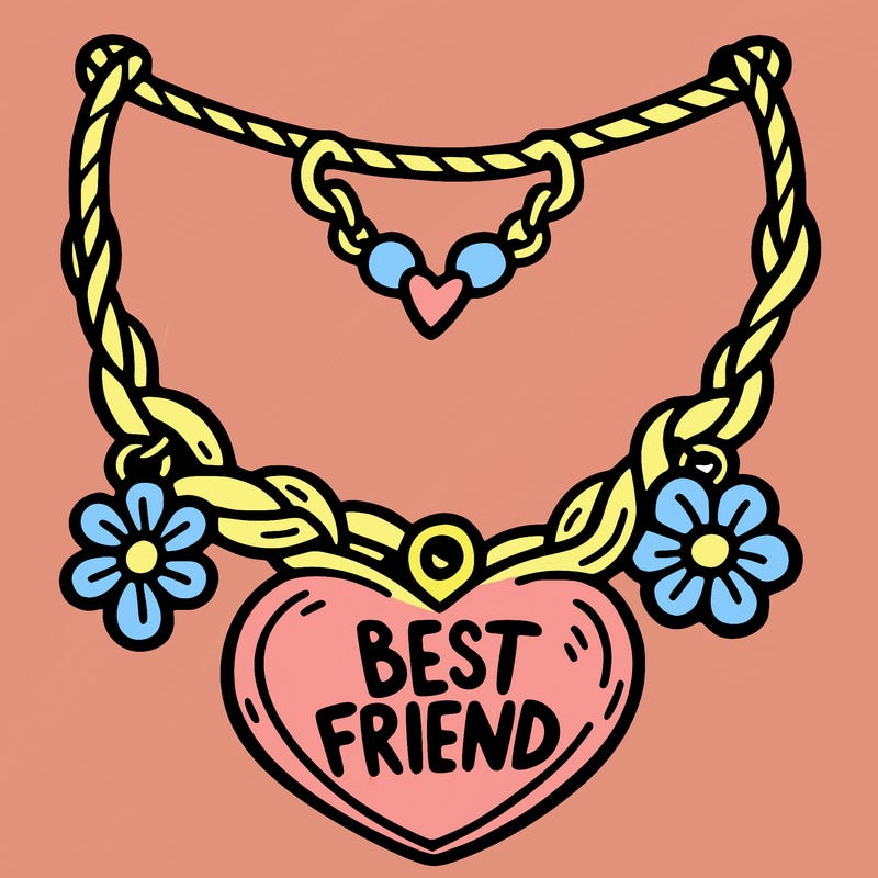 best friend necklace