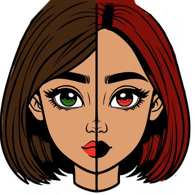 realistic girl split