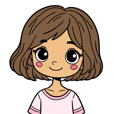 girl with short hair