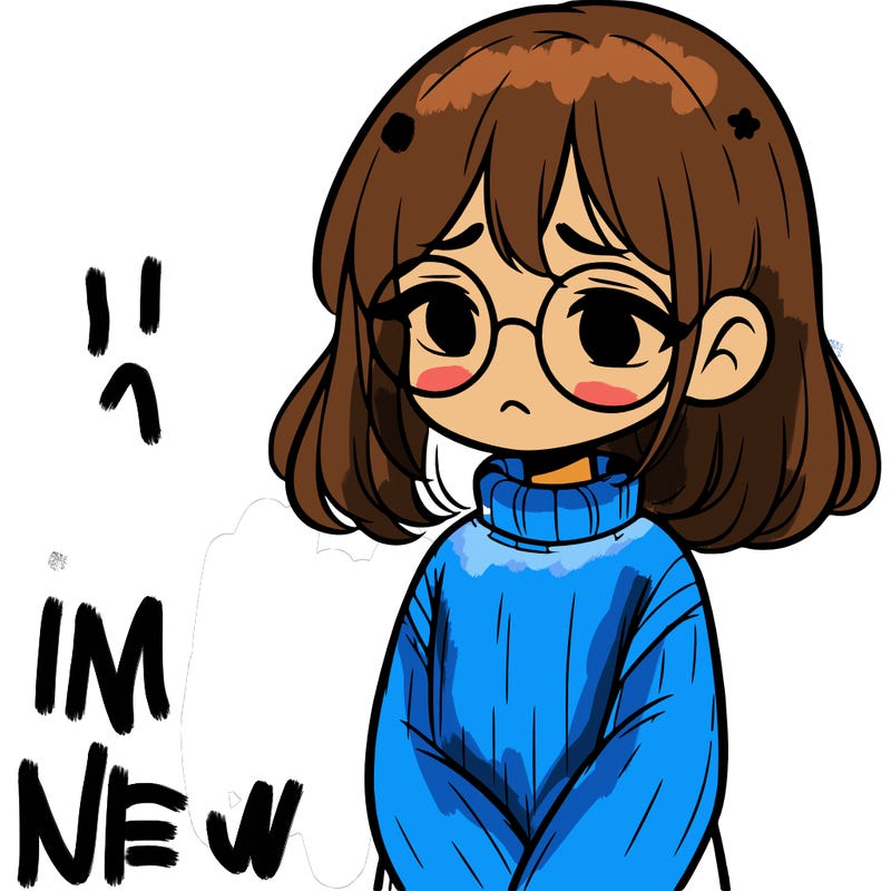 sad girl with glasses in a sweater