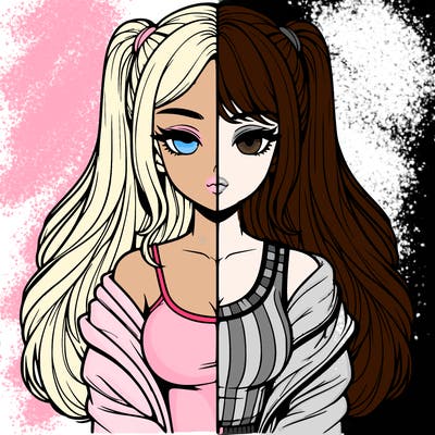 realistic girl split