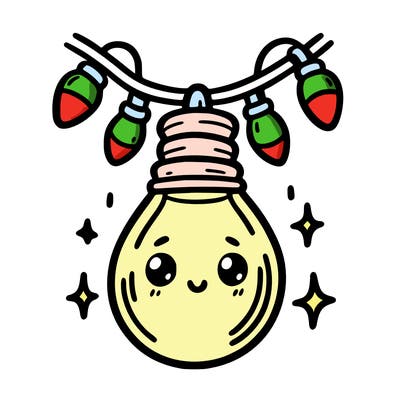 small bulb of a garland