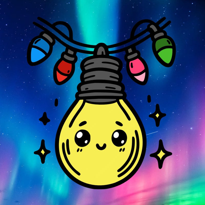 small bulb of a garland