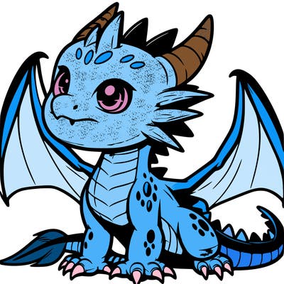 fierce baby night dragon