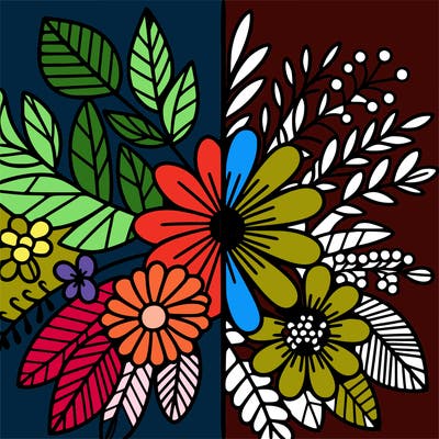 flowers split