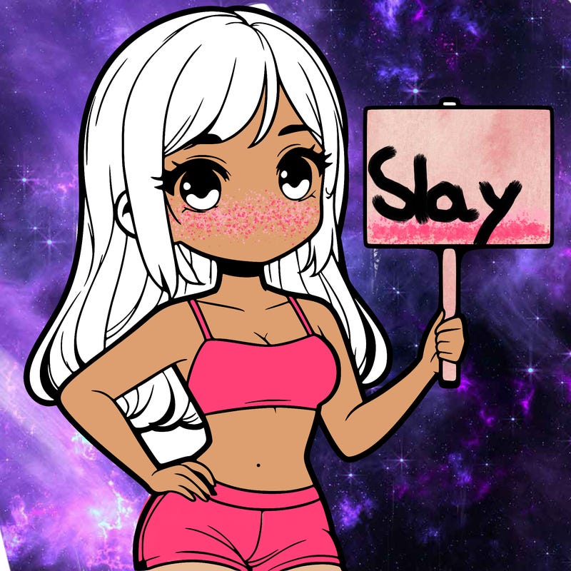 girl in a cute crop top holding a blank sign